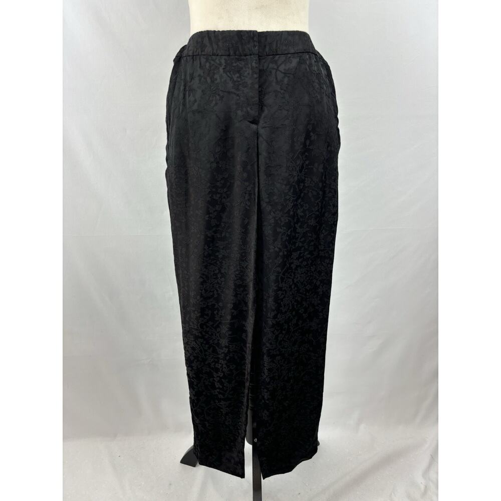 Theory Thaniel Cropped Cigarette Pants Black Ivy Jacquard 2